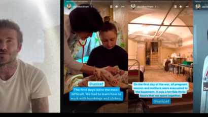 David Beckham şi-a cedat contul de Instagram unui medic pediatru din Ucraina [VIDEO]