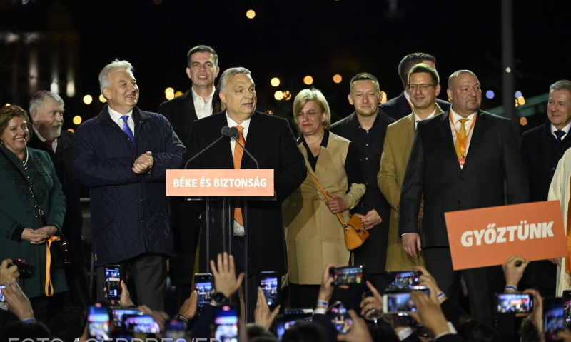 Premierul Viktor Orbán proclamă victoria FIDESZ în alegerile parlamentare
