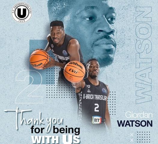 Giordan Watson s-a despărțit de U-BT Giordan Watson s-a despărțit de U-BT