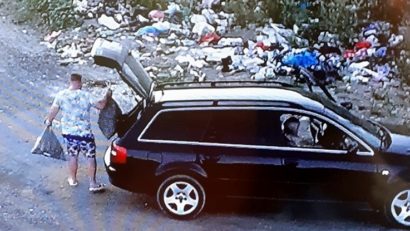 Și-au golit sacii cu deșeuri pe domeniul public dar au fost prinși și amendați!