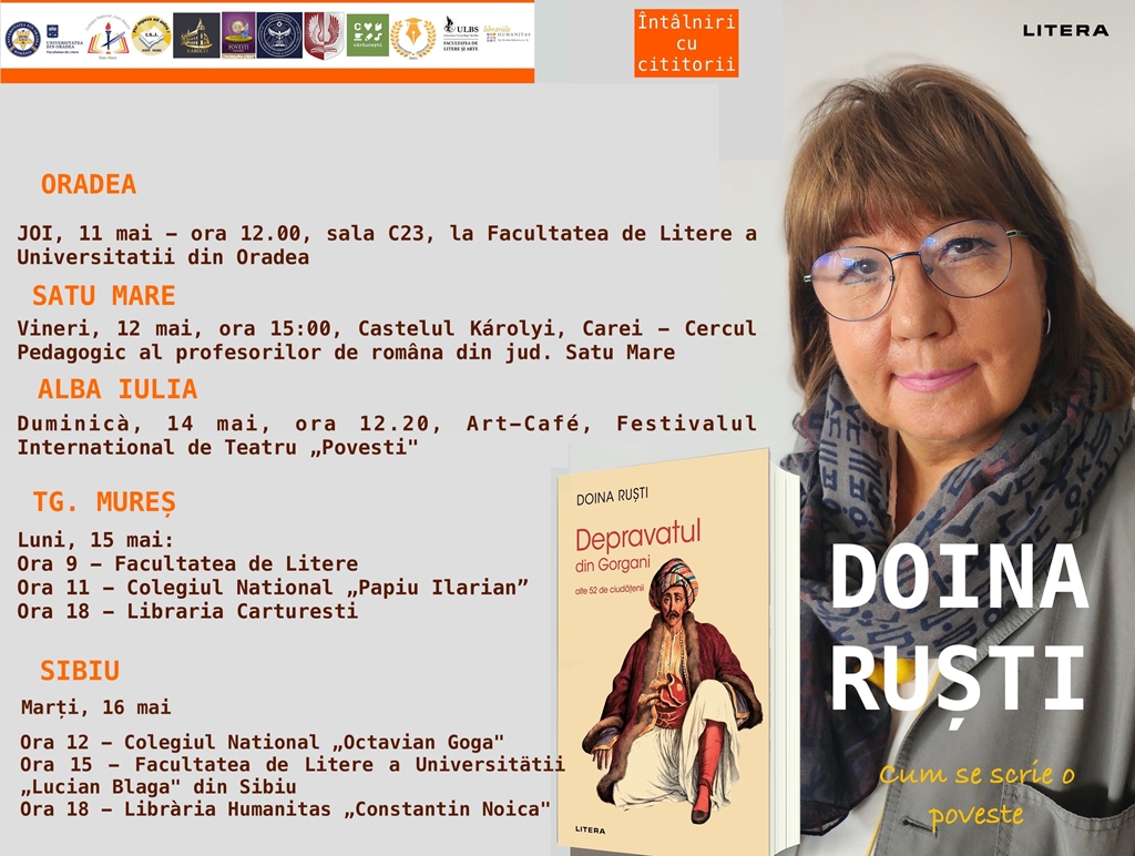 Prozatoarea Doina Ruști, turneu literar în Transilvania [AUDIO]