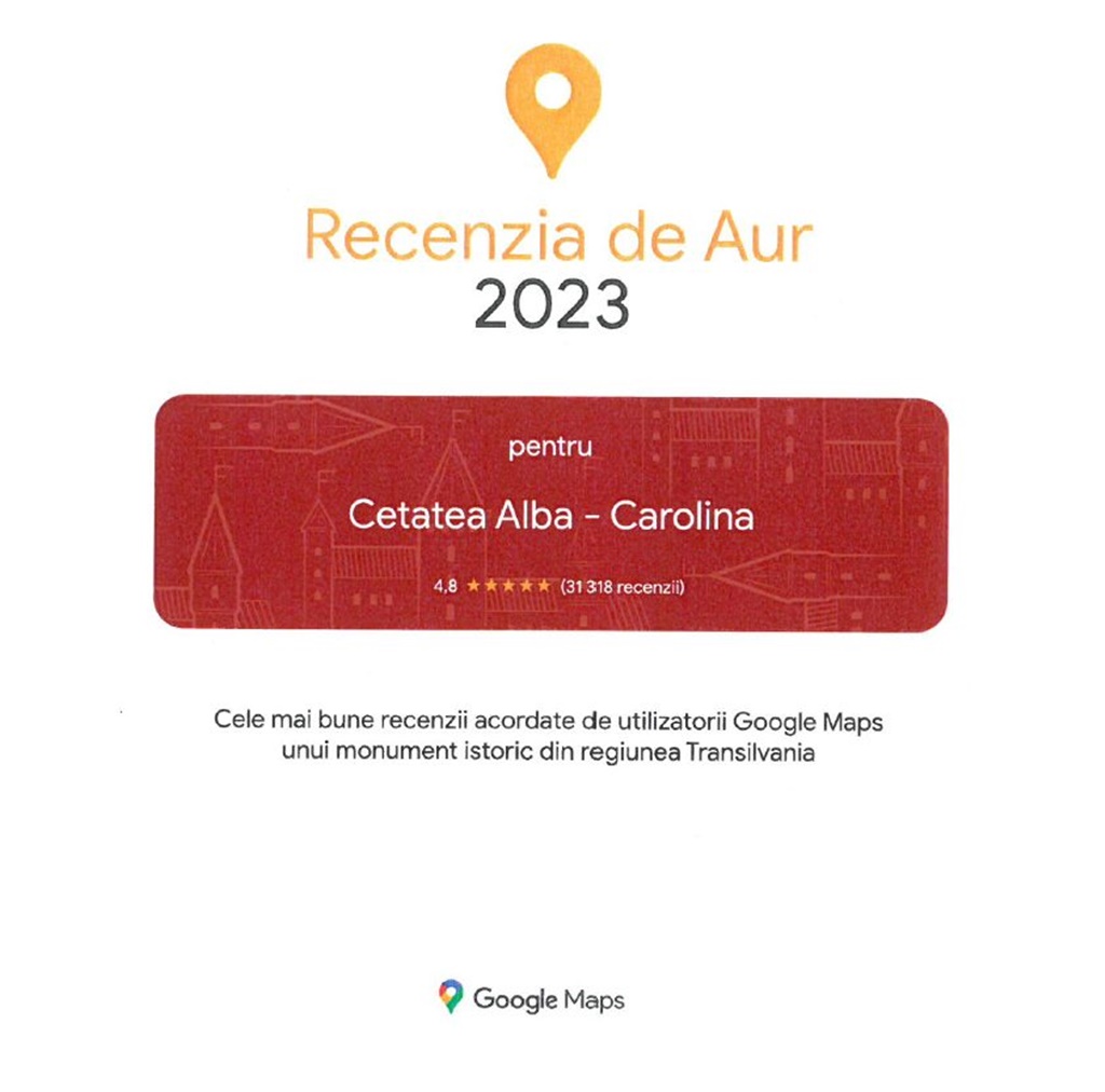 Cetatea Alba Carolina – cele mai bune recenzii acordate unui monument istoric
