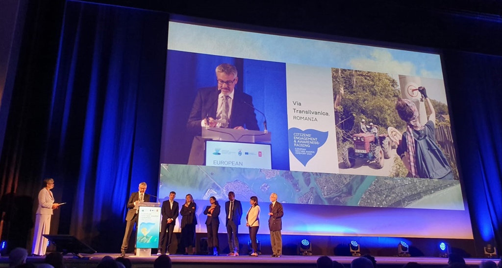 Via Transilvanica a câștigat Premiul Publicului la European Heritage Awards 2023