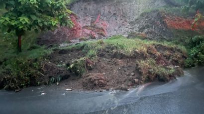 Alunecare de teren în Lunca, județul Alba