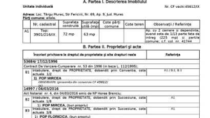 Extrasele de carte funciară vor fi gratuite