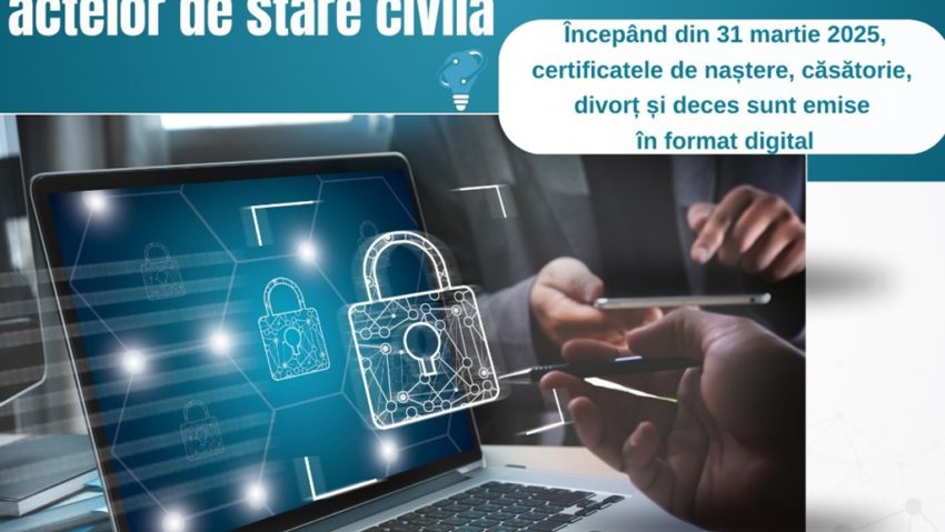 Certificatele de stare civilă vor fi eliberate în format digital! Certificatele de stare civilă vor fi eliberate în format digital!