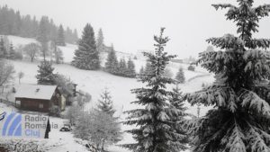 Strat consistent de zăpadă în Oltenia și Carpații Meridionali