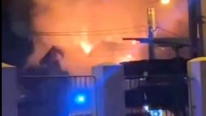 Mamă și copil, la spital după un incendiu puternic