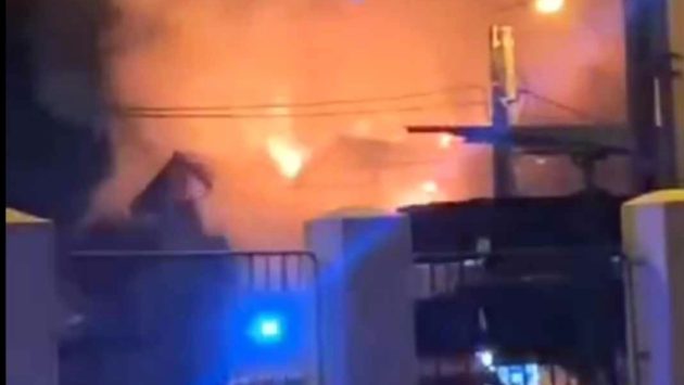 Mamă și copil, la spital după un incendiu puternic