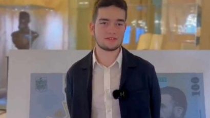 Elev din Oradea premiat de Banca Națională a României și felicitat de guvernatorul Mugur Isărescu