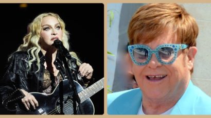 Madonna și Elton John au „îngropat securea războiului”