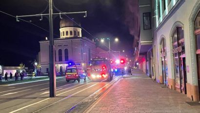 Incendiu în noaptea de Înviere la o clădire din centrul Oradiei