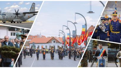 Defilări, muzică militară și avioane la sol. Oradea marchează 106 ani de istorie românească