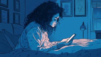 O oră petrecută, în pat, pe telefon crește riscul de insomnie cu 59%