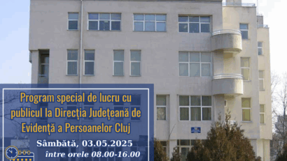 Program special de lucru cu publicul la Evidența Persoanelor Cluj