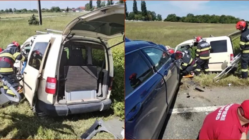 Grav accident de circulație pe DN19 Grav accident de circulație pe DN19