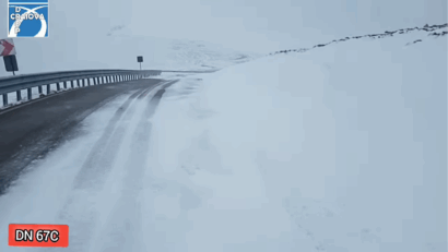 Iarna revine în forță pe Transalpina