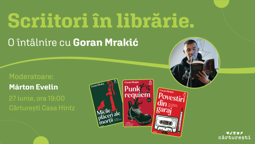 Scriitorul timișorean Goran Mrakić invitat la Cluj