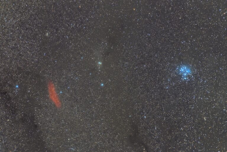 Nebuloasa California si Pleiadele