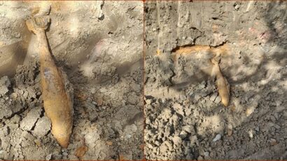 Bombă din Al Doilea Război Mondial, descoperită în timpul unor lucrări