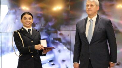 Emblema de Onoare acordată unei polițiste din Sighet