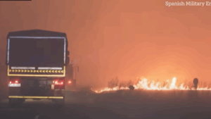Un român a murit în incendiul de lângă Madrid