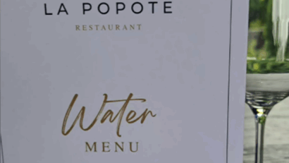 Apă la preț de vin, servită cu stea Michelin
