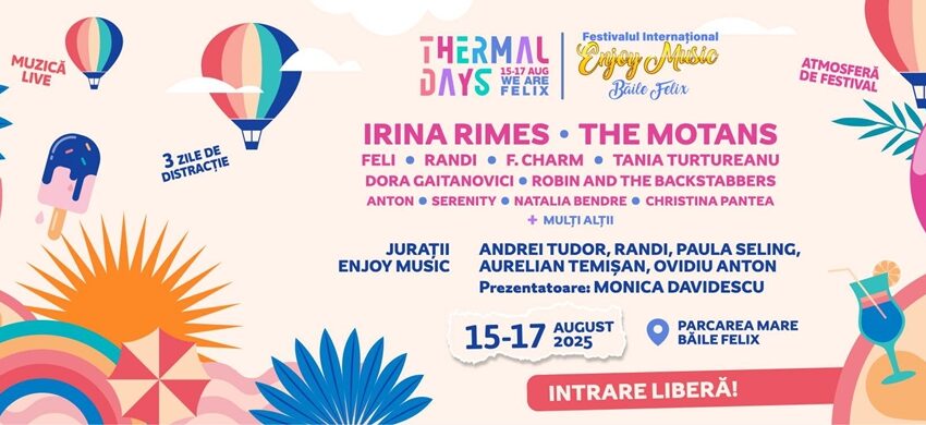 Thermal Days 2025 – trei zile de muzică live în Băile Felix