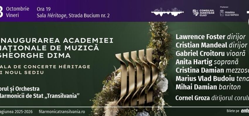 Concert aniversar de inaugurare a sălii Héritage la Academia „Gheorghe Dima”