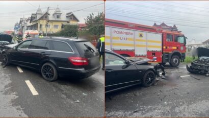 Accident în lanț, în această dimineață!