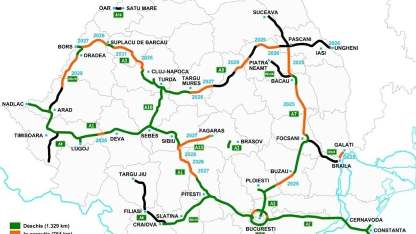 Începe proiectarea pentru cel mai costisitor tronson de autostradă din România