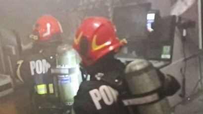 Incendiu izbucnit la un supermarket
