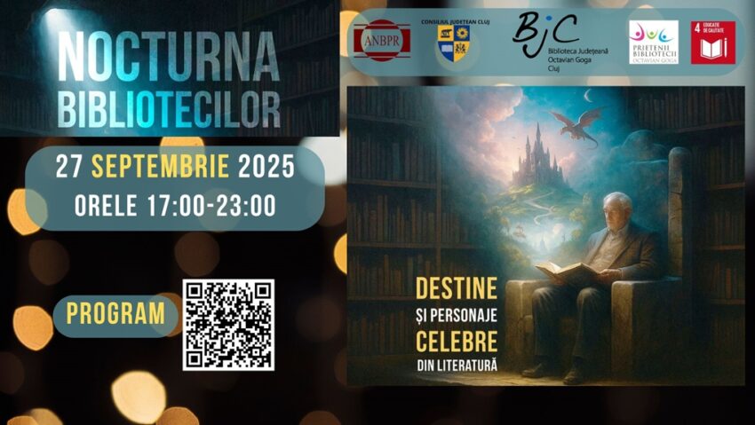 Nocturna Bibliotecilor: Seară magică printre rafturi și personaje celebre