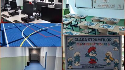 Școală nouă construită cu bani privați