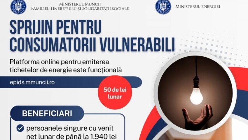 Sprijin pentru energie: 270.000 de beneficiari
