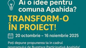 Apahida alocă 250 de mii de lei pentru programul de bugetare participativă