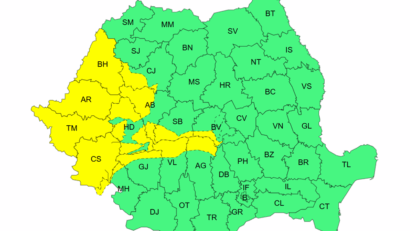 Cod galben de vânt în mai multe regiuni