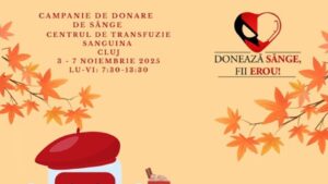 „Roșu de toamnă: Recoltăm speranță, nu doar sânge” – campanie de donare de sânge