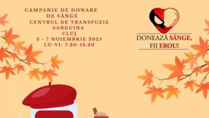 „Roșu de toamnă: Recoltăm speranță, nu doar sânge” – campanie de donare de sânge