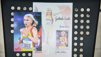 Romfilatelia a lansat emisiunea de mărci poștale “Sportivi de AUR – Gabriela Szabo”