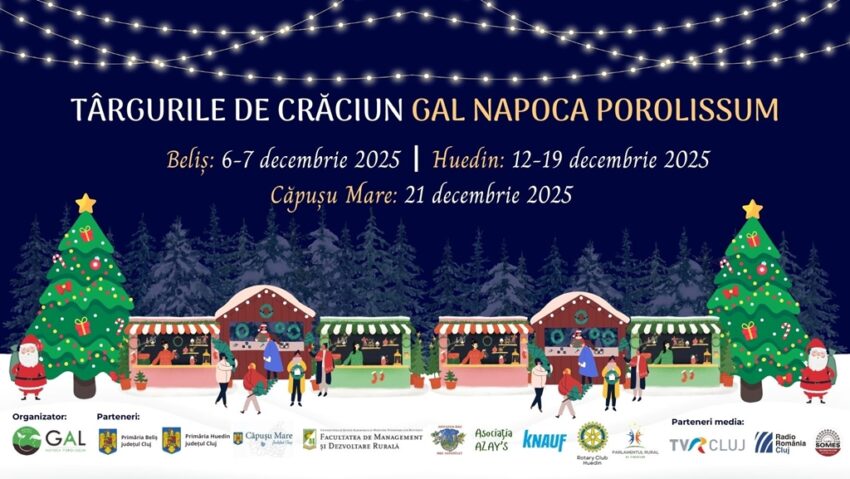 Start la Târgurile de Crăciun din GAL Napoca Porolissum