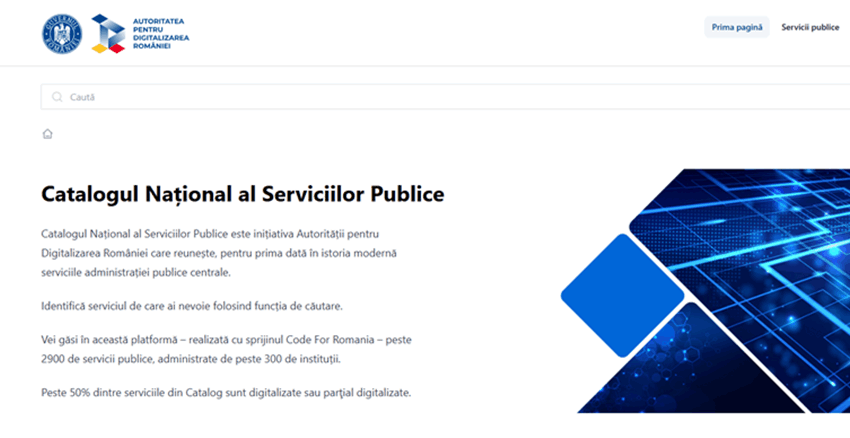 S-a înființat Catalogul Naţional al Serviciilor Publice