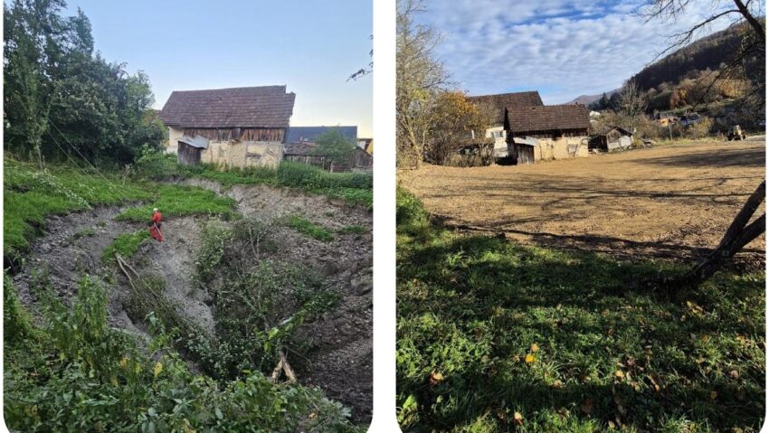 A fost reabilitată complet zona în care s-a prăbușit fosta mine de sare din Coștiui