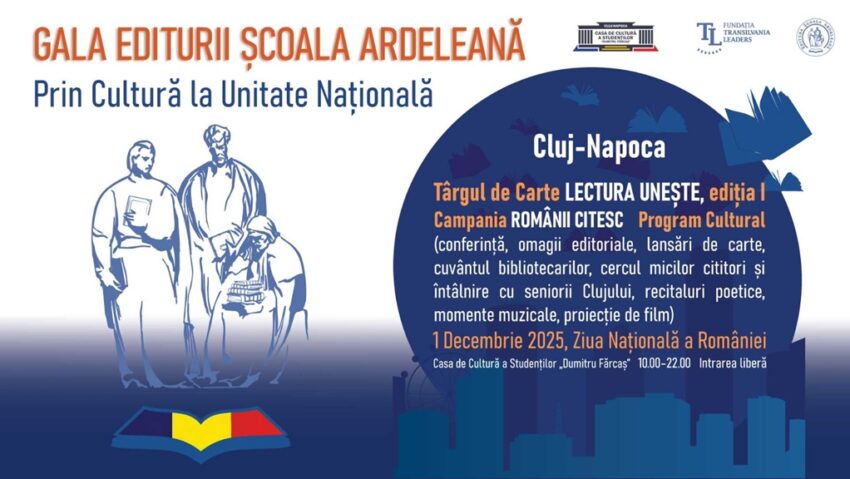 1 Decembrie devine Ziua Cărții Românești la Cluj!