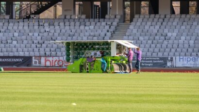 Gazon hibrid nou pe Cluj Arena