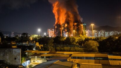 Incendiu devastator în Hong Kong