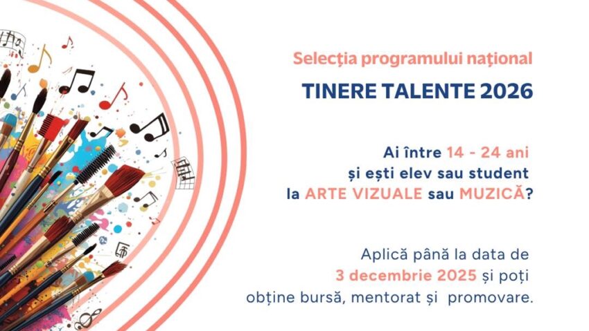 Fundația Regală Margareta lansează înscrierile pentru bursele „Tinere Talente” 2026