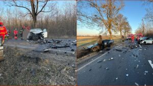 Trei persoane, rănite într-un accident