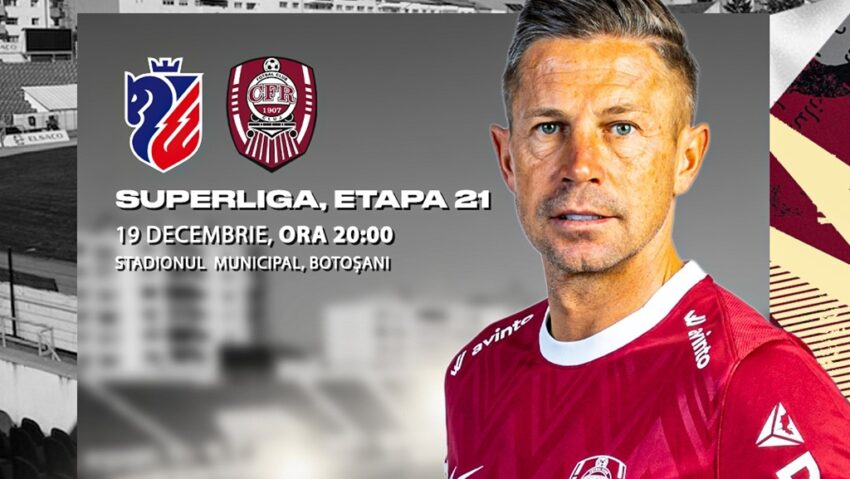 Duel important în SuperLigă: FC Botoșani – CFR Cluj