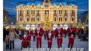 Moș Crăciun aleargă pentru sănătate